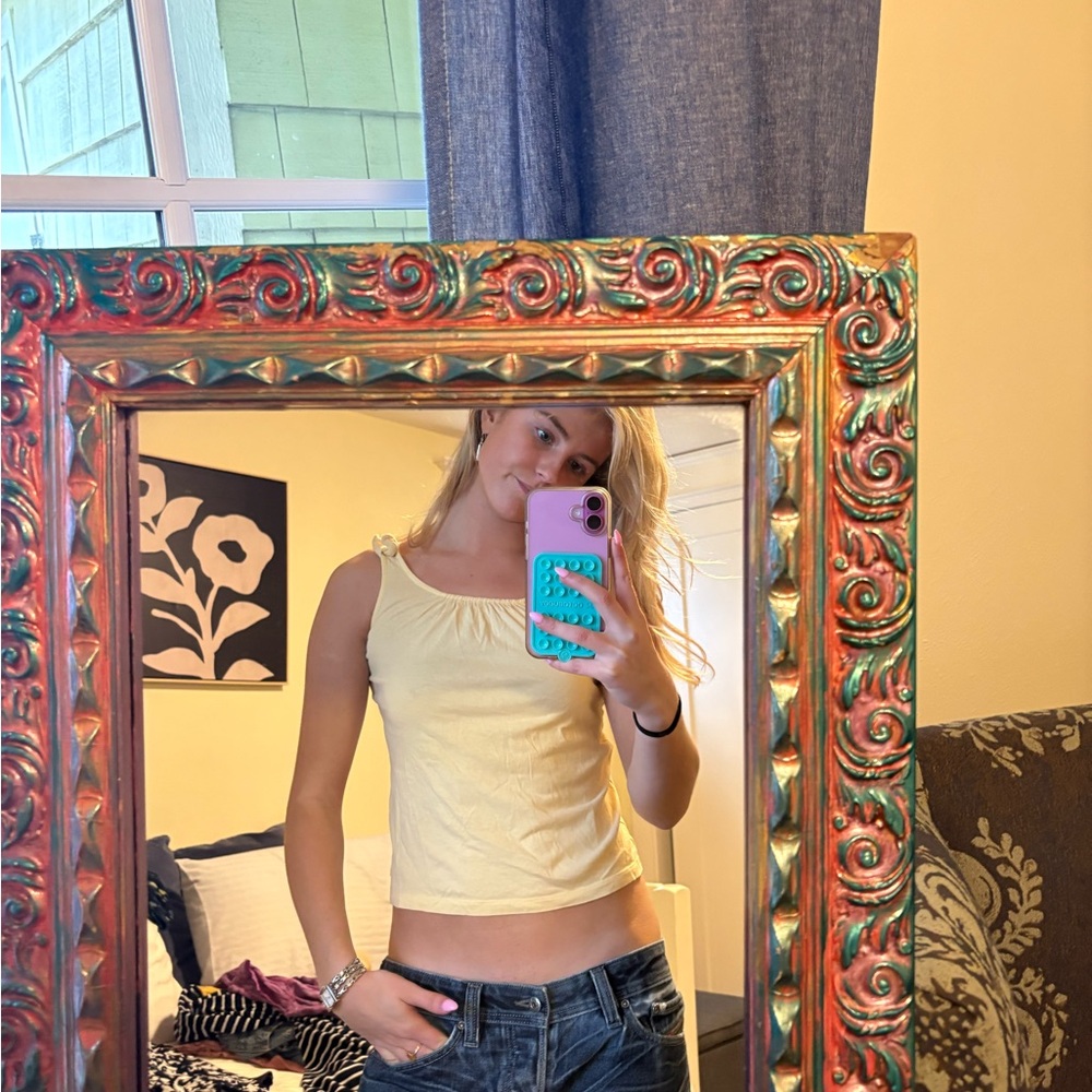 GAP Light Yellow Tank Top